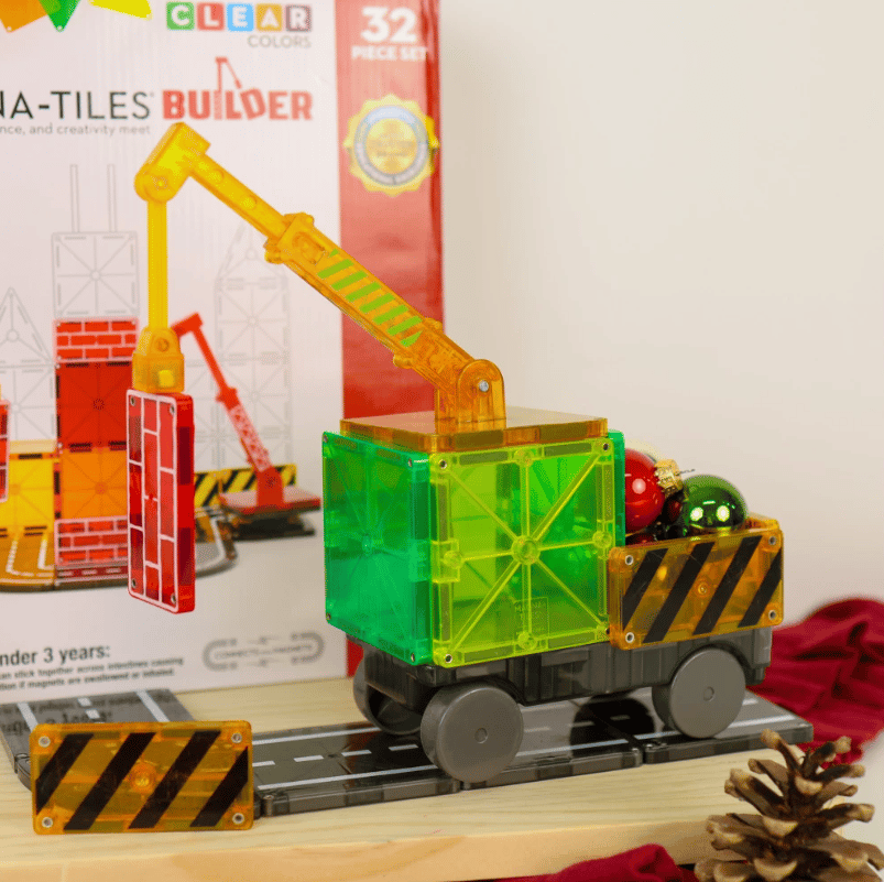 Magna-Tiles Builder Set de construcții magnetice din 32 de piese